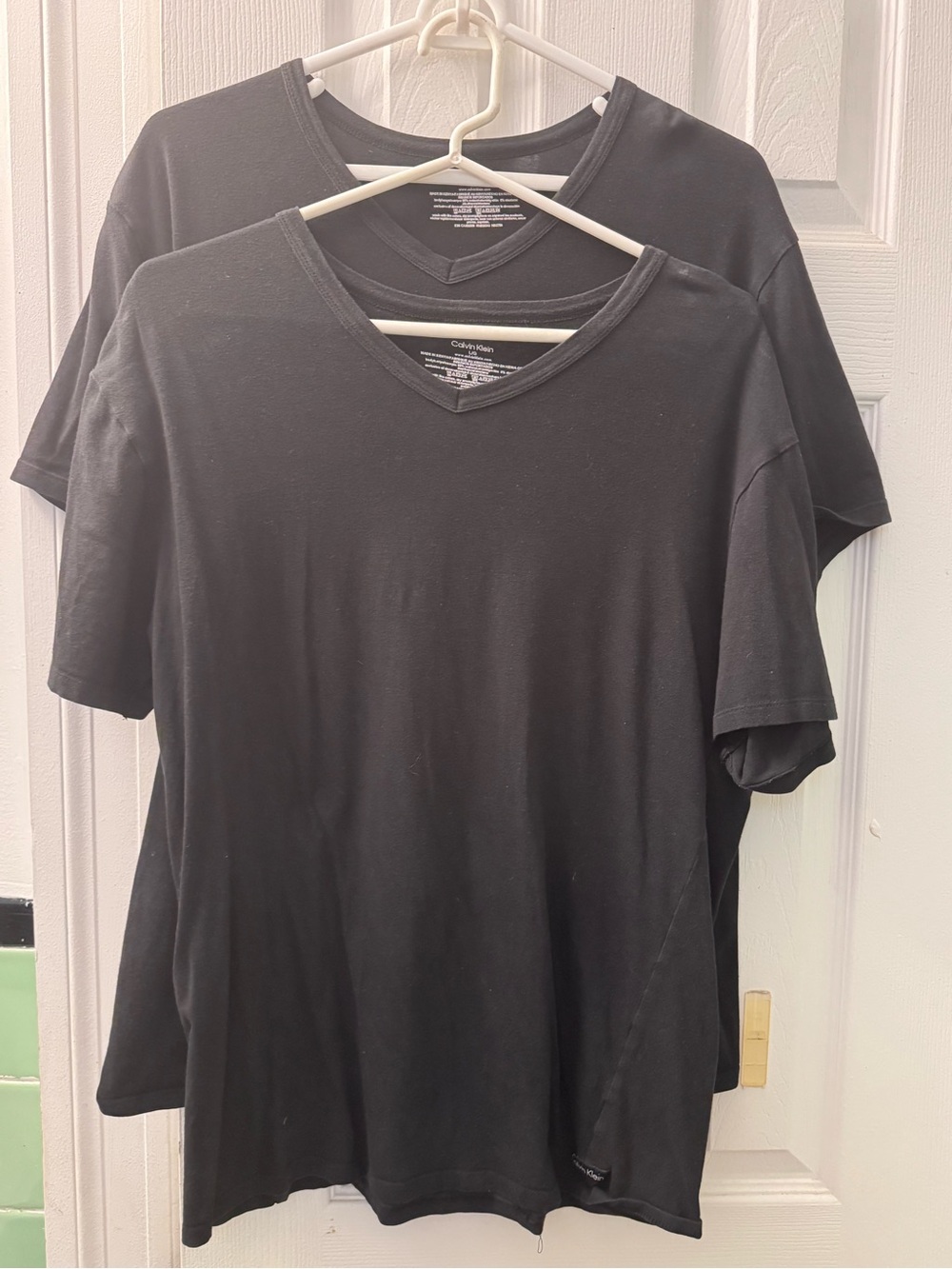 Calvin Klein Men's Black V-Neck Tee 2 Pack